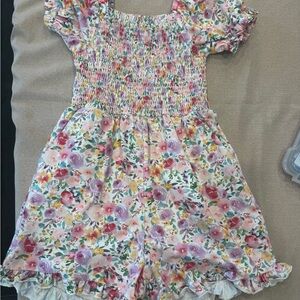 Cheeky plum Smocked Romper